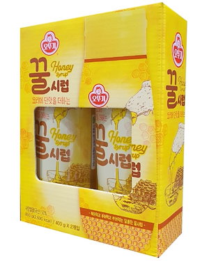 [韓国NEW製品]はちみつシロップ400g*2食べやすいチューブ型たっぷり容量