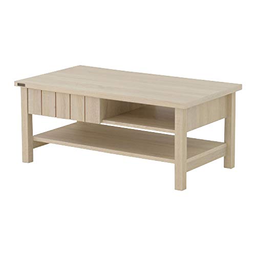 色：オークホワイト 佐藤産業 KILIGS ローテーブル 幅90cm 奥行50cm 高さ38cm オ