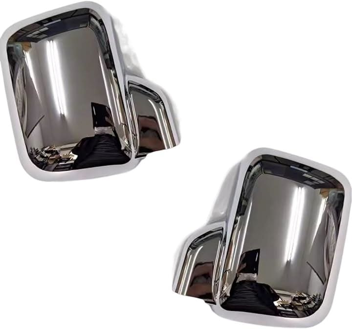 メッキ ミラー カバー 両面テープ付き 軽トラ バン トラック キャリー サンバー エブリィ クリッパー ミニキャブ キャリィ(ハイゼット)
