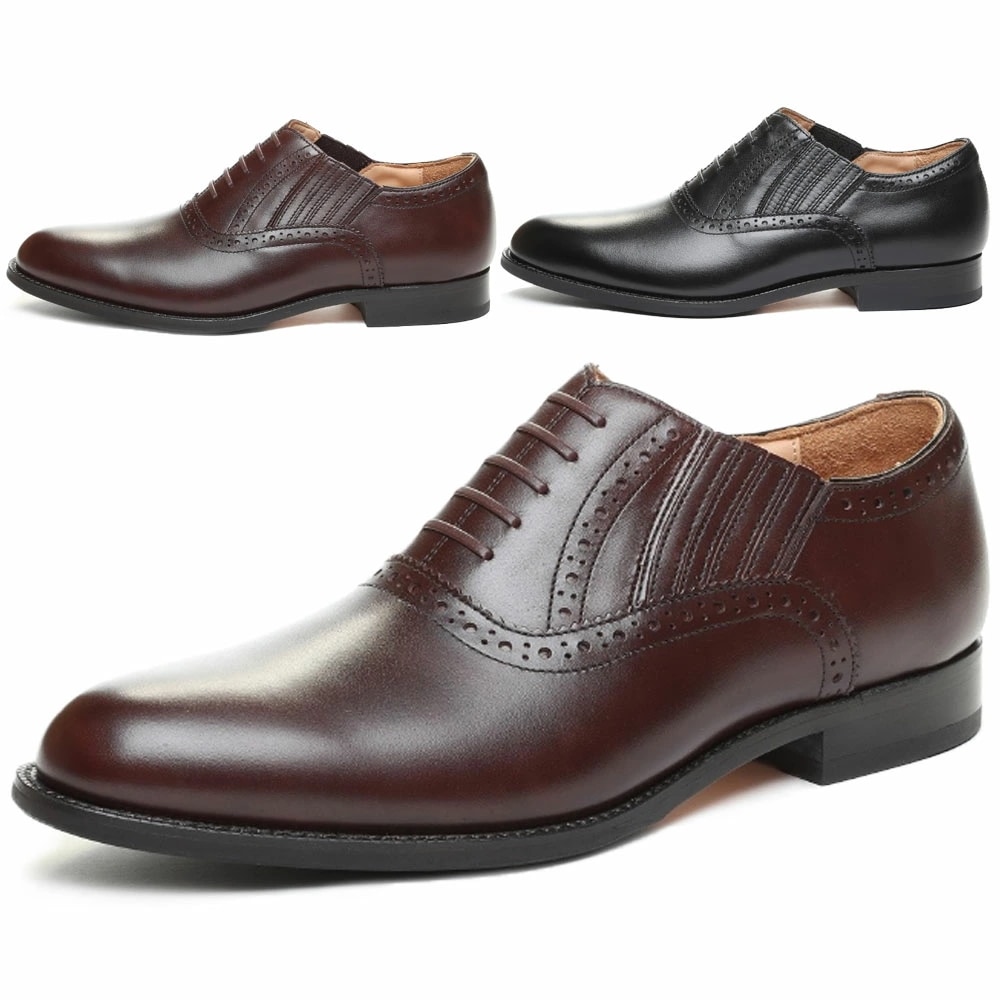 Moonstar ムーンスター メンズビジネスシューズ BW0104CL BALANCE WORKS CLASSIC レイジーマンタイプ サイドエラスティック スリップオン 日本製 天然皮革