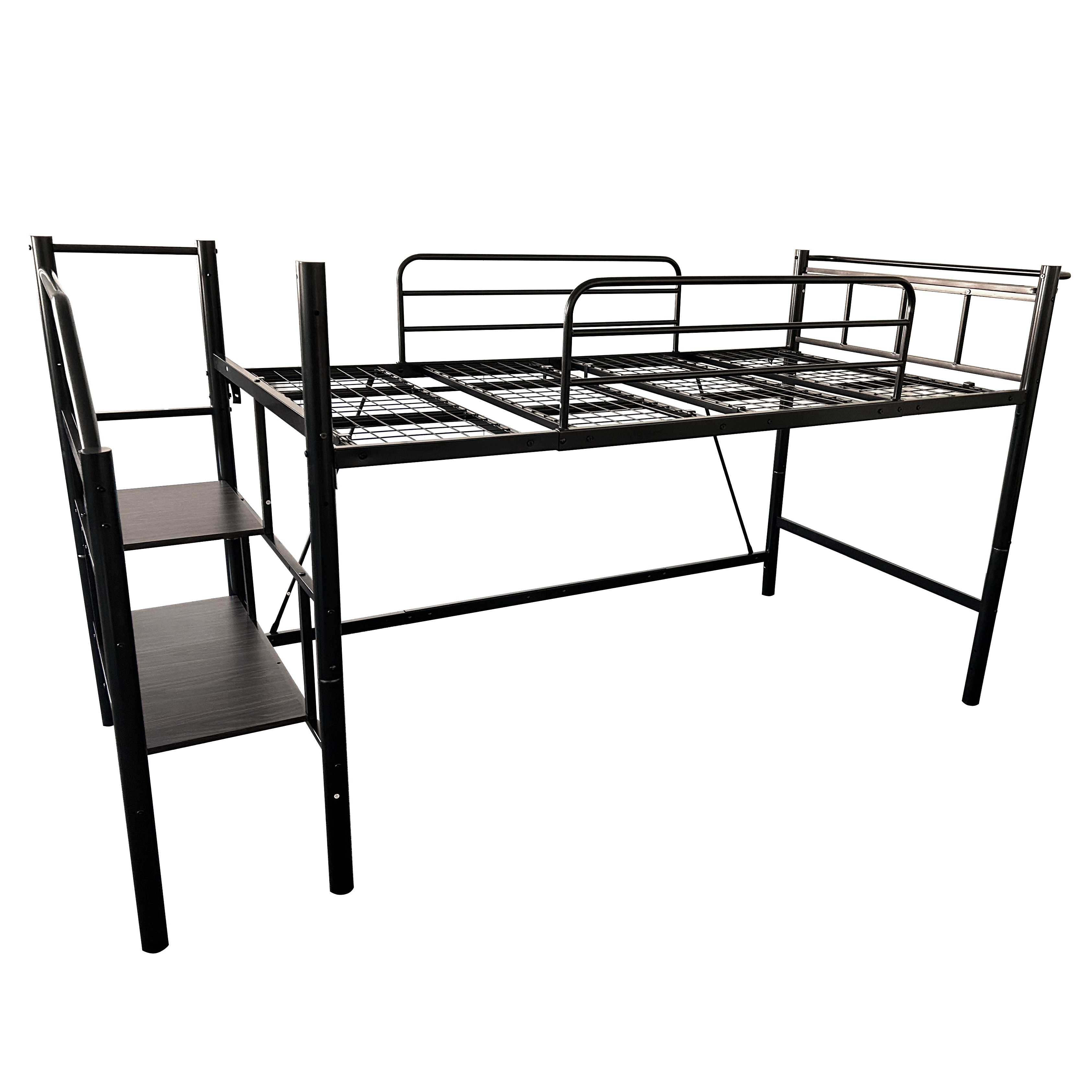 メッシュ床板・Sシングル】ロフトベッド パイプベッド シングル 耐荷重