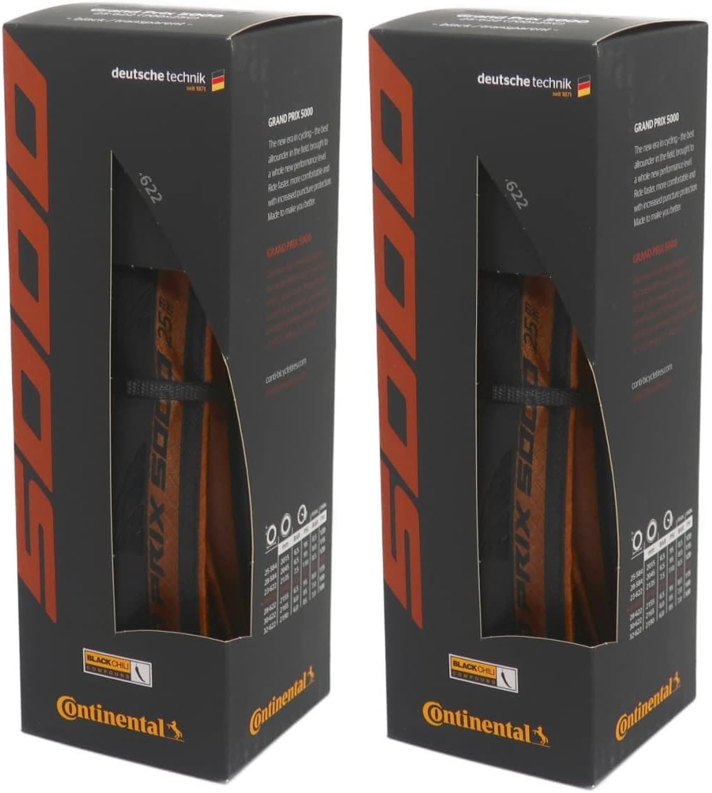 2本セット Continental コンチネンタル GRAND PRIX 5000 グランプリ5000 トランスペアレントスキン ブラック black/transparent skin 700x25c