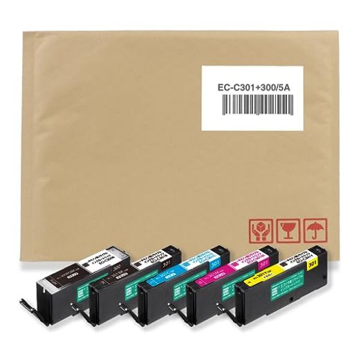 エコリカ キヤノン BCI-300/BCI-301 BCI-301+300/5MP対応リサイクルインク 5色パック EC-C301+300/5A 残量表示対応 【エコリカ封筒パッケージ】 5,286円