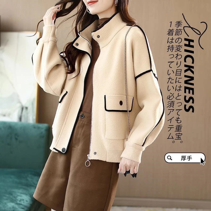 超目玉新品 チェスターコート レディース 冬服 ラシャコート ジャケット マウンテンパーカー 立ち襟 パーカー カジュアル ジップアップ 秋冬 春秋 ゆったり