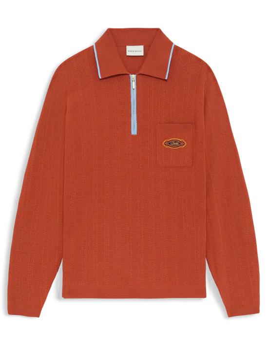 DROLE DE MONSIEUR Men Polo Shirts KPO200CO259 BR Orange