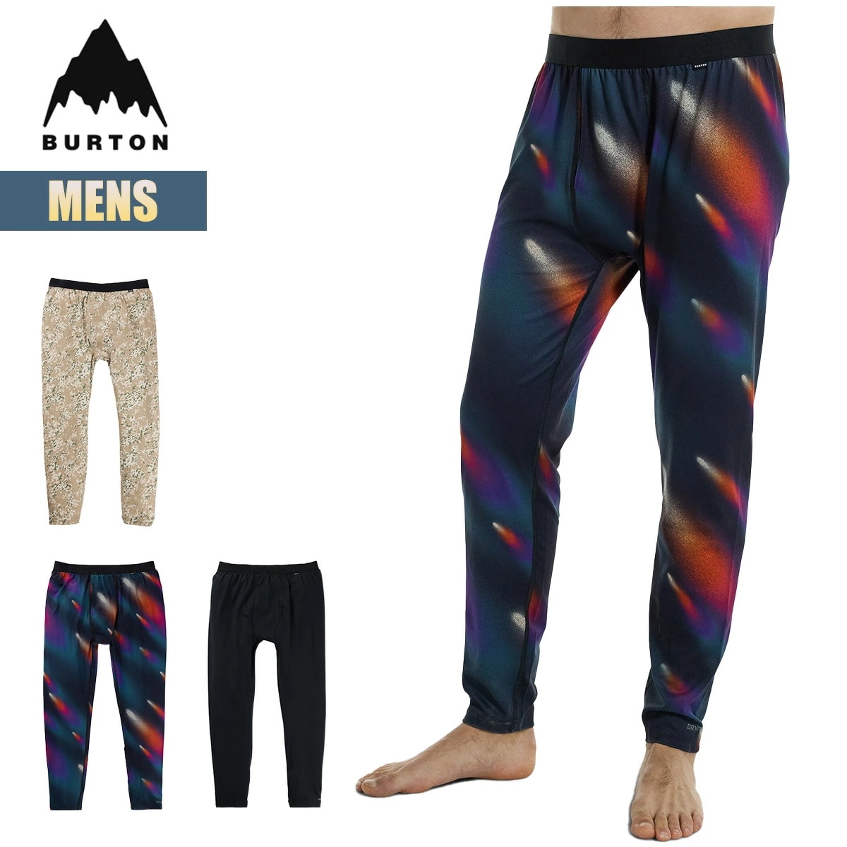 ベースレイヤー メンズ パンツ 24-25 ミッドウェイト W25JP-102631 Mens Midweight Base Layer Pant スノーボードウェア インナーパンツ