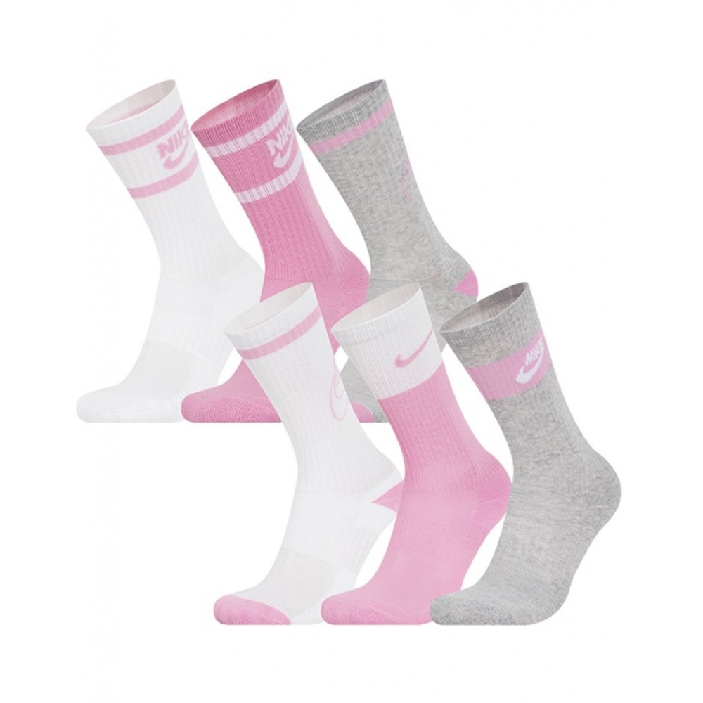 ナイキジュニアスポーツソックスエブリデイクッションクルーソックス 6 パック