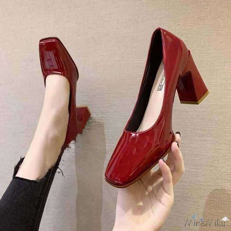 ハイヒール 【新品現品】パンプス 長時間 太ヒール 卒業式 大きいサイズ 仕事 旅行 走れる 黒 8センチ 疲れない 痛くない 通勤 通学 入学式 歩きやすい フォーマル