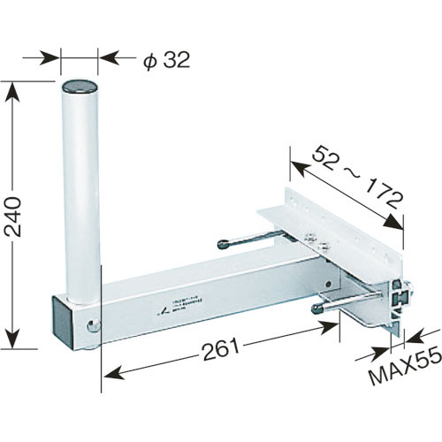 DXアンテナ MHV-116 ベランダ・壁面取付金具 MHV116DX