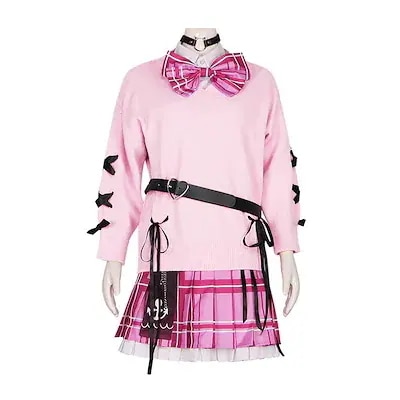 VTuber にじさんじ バーチャルライバー 湊あくあ セーラー服 JK制服スカート コスプレ衣装 変装 仮装 コスチューム 演出服 ハロウィン