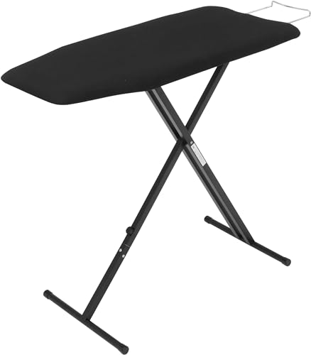 山崎実業(Yamazaki) 軽量スタンド 式アイロン台 ブラック 約W83XD37XH25～78cm タワー tower 高さ調節 ボタンプレスゾーン スチールメッシュ構造 4028