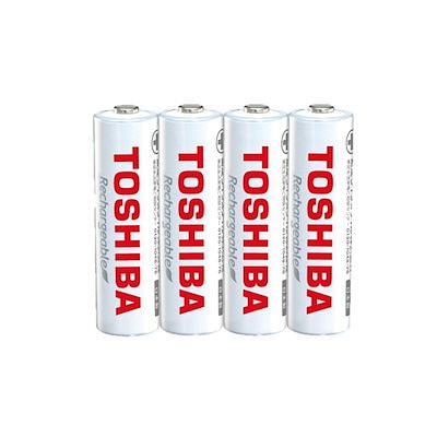 他サイト： 東芝 充電式ニッケル水素充電池 単3形(4本入り) 繰返し充電1000回 TNH-3ME(WB) 4Pの商品画像