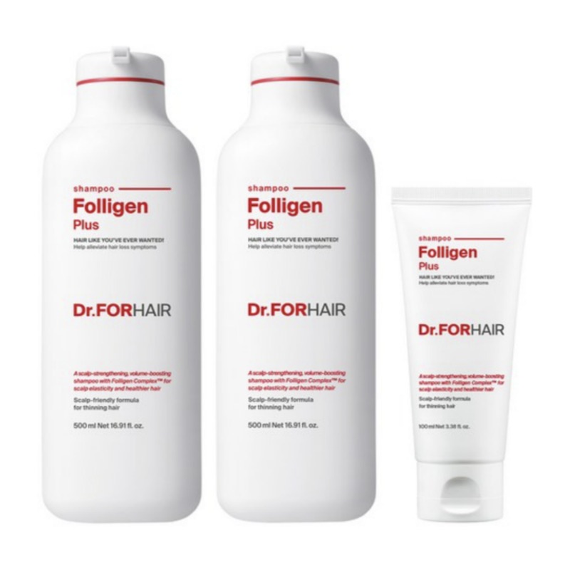 【大容量1100ml】ポリジェンプラス 脱毛予防 シャンプー 500ml×2本＋100ml スカルプケア 韓国コスメ
