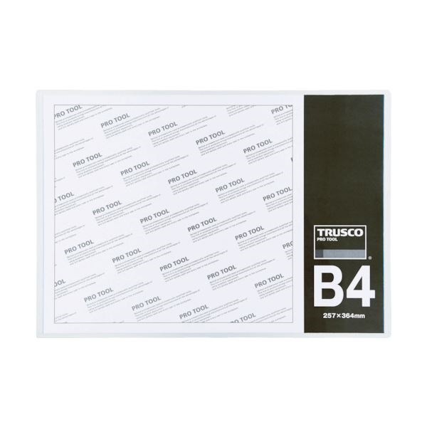 （まとめ） TRUSCO 厚口カードケース B4THCCH-B4 1枚 [x30セット]