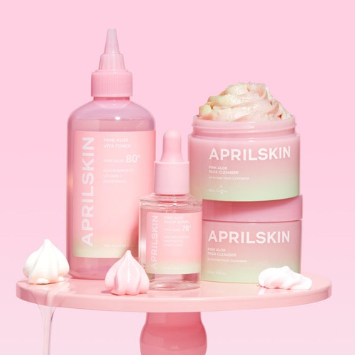 ピンクアロエ 3種SET（メレンゲソープ 120g+ビタトナー 250ml+ミュシンセラム30ml）