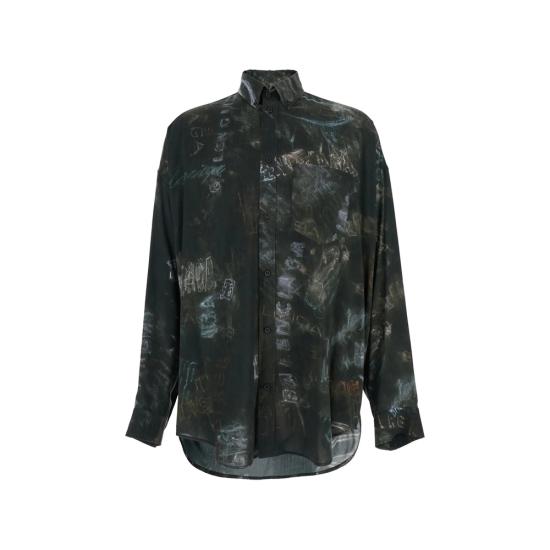 BALENCIAGA Men Shirts 857811 TTL78 1055 BLACK