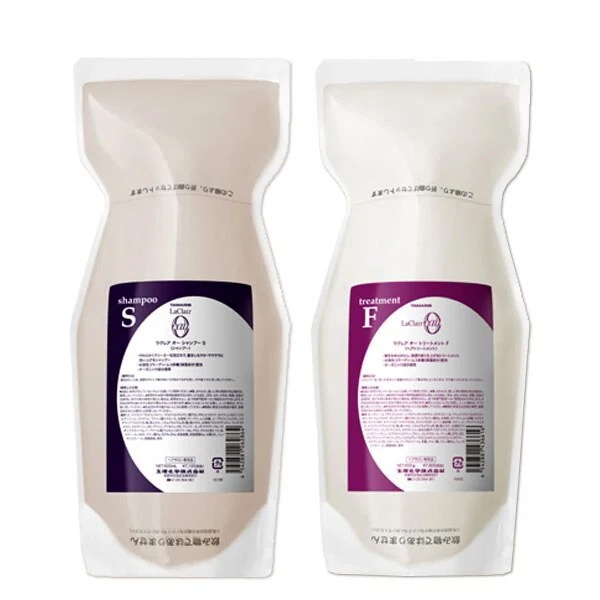 ラクレア オー シャンプーSスムースフレッシュ600mL+トリートメントFフルリペア600g詰め替え