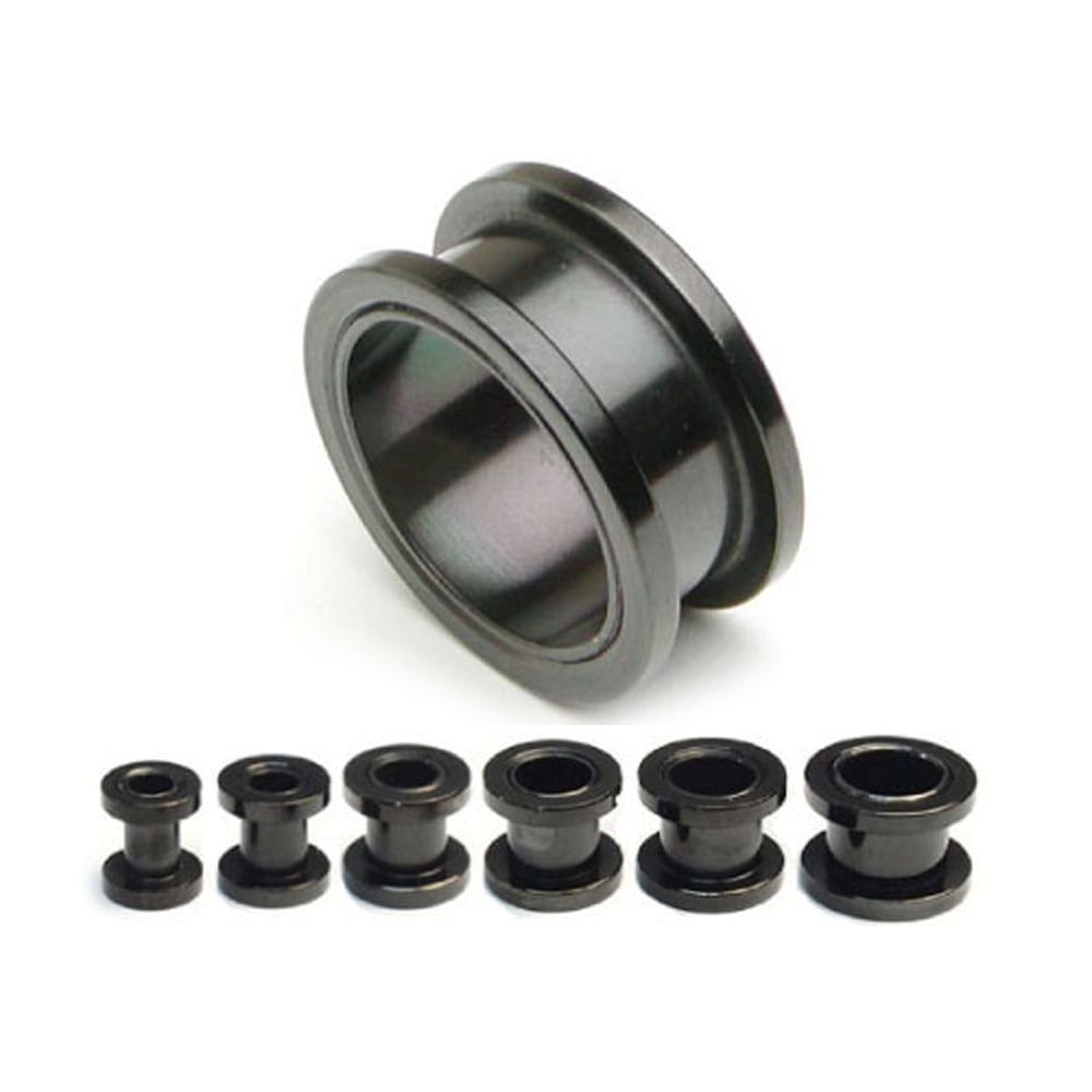 ボディピアス 19mm ブラックフレッシュトンネル PH