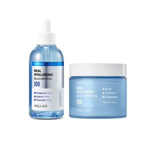 リアル ヒアルロニック ブルー 100 アンプル 100ml + ブルー トナー パッド 70枚 210ml