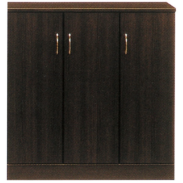 ローシューズボックス(下駄箱) 幅90cm奥行38cm高さ92cm 日本製 ブラック PLAZA2プラザ2 完成品