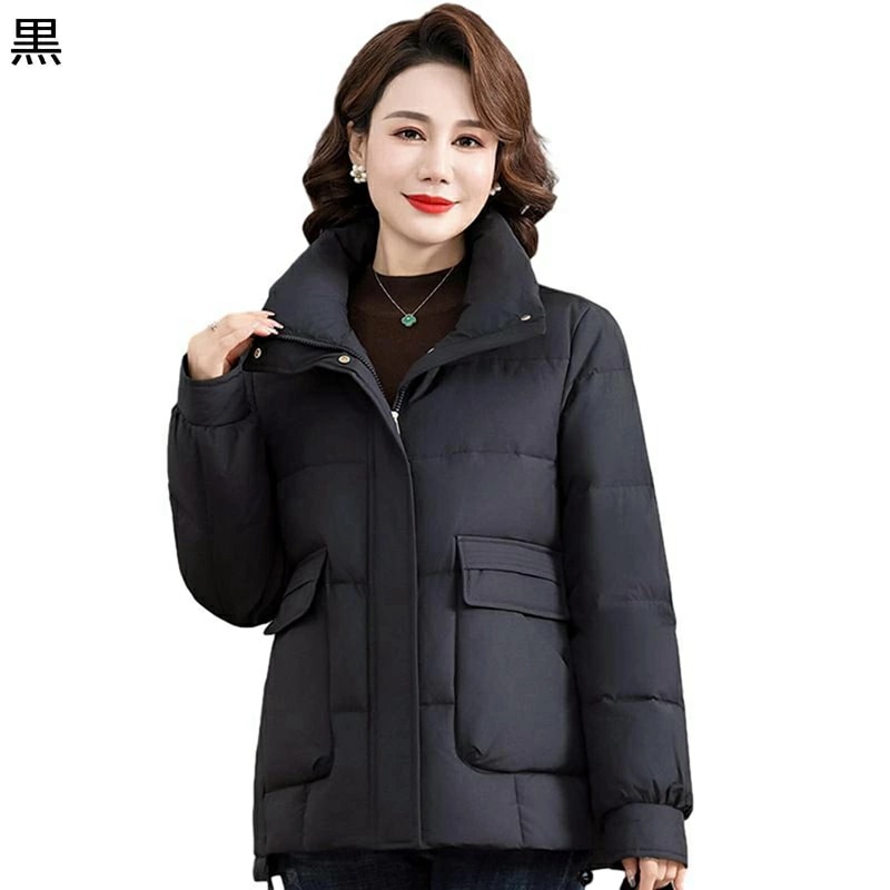 レディースコットンジャケット レディース 中綿入れ 刺繍 花 レース 婦人服 シニアアウター 防寒ジャケット 長袖 極暖 綿服 もっちり 撥水 上着 用 秋 冬 高齢者 老人 ギフト 50-70代