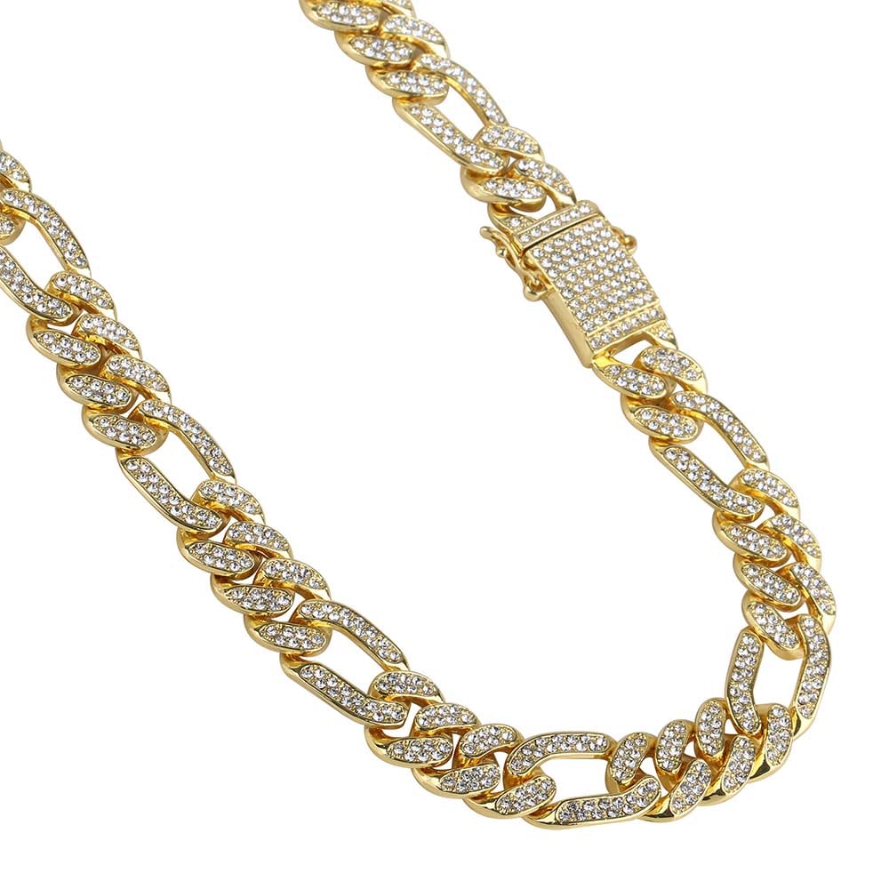 マイアミキューバンネックレス 喜平 CZ [n287]