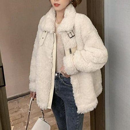 ボアブルゾン レディース ジャケット ライダース風 ムスタンジャケット フェイクレザー