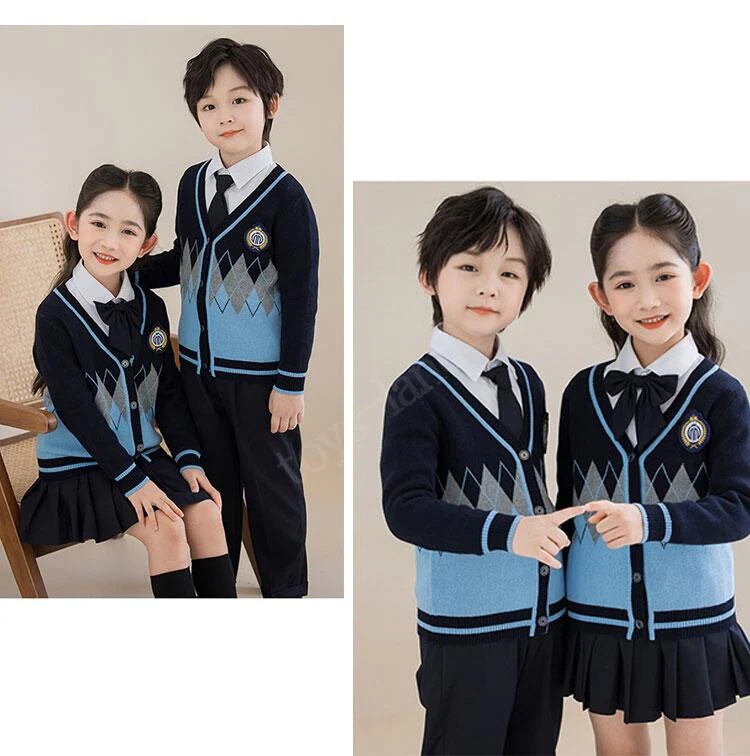 贩売促进 フォーマル スーツ キッズ 5点セット 男の子 女の子 卒業式 スーツ 入学式 小学生 子供スーツ 女の子スカートセット 子供服 セーラー服 カーディガン フォーマルスカート卒園式 キッズ