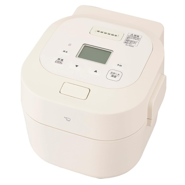 自動調理なべ ホーロー電気調理なべ EL-NS23-CA クリーム