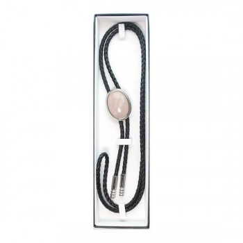 SWANK（スワンク） パワーストーンのループタイ（紅石英/ローズクォーツ） LT-RQ