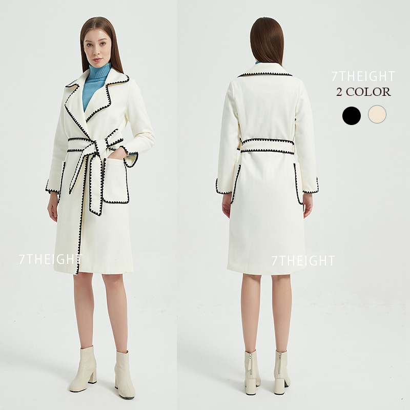 ステンカラーリバーコート ジャケット テーラード レディース ロング 秋 冬 前開き チェスターコー