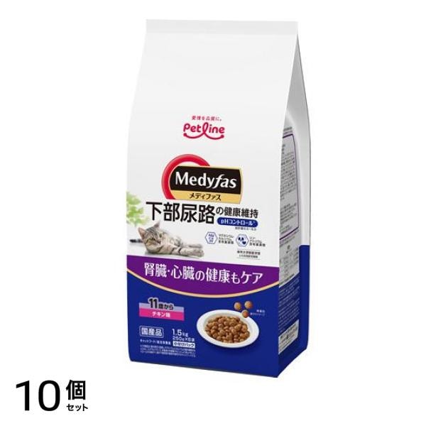 猫用 ドライ 11歳から チキン味 250g (×6袋) 10個セット