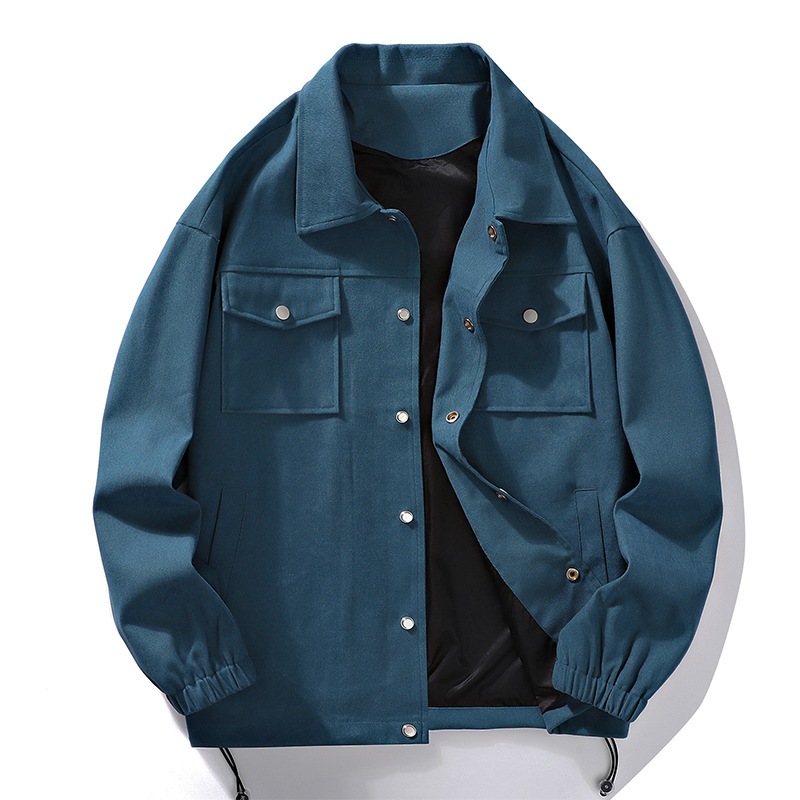 ジャケット男春カジュアルコーチコート男ごろつきハンサム開襟トップス男