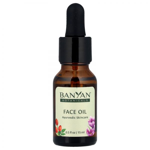 , Face Oil, Ayurvedic Skincare, For All Skin Types, 0.5 fl oz (15 ml)