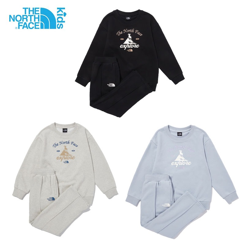 KS EXPLORE SWEAT SET UP NM5MQ60 トレーナー スウェット スエット 上下 セットアップ 長袖 パンツ ジャージ トレーニングパンツ キッズ 男の子 女の子 ラウンドネック