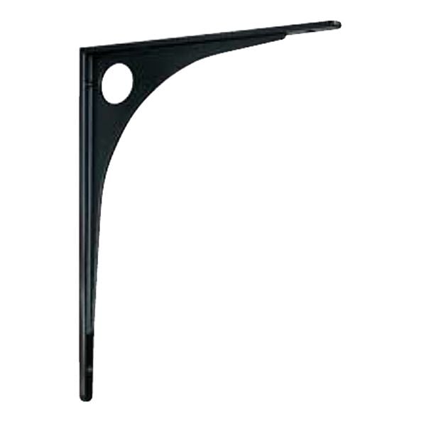 水上(MIZUKAMI) コンパクト棚受 黒 300×350mm (1箱(4本入))