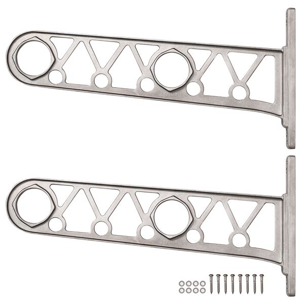(3個セット) 洗濯物干し 約幅4×奥行38×高さ19cm 耐荷重約 全体で20kg迄 セキスイ アルミ のきした用ものほし 軒下物干し