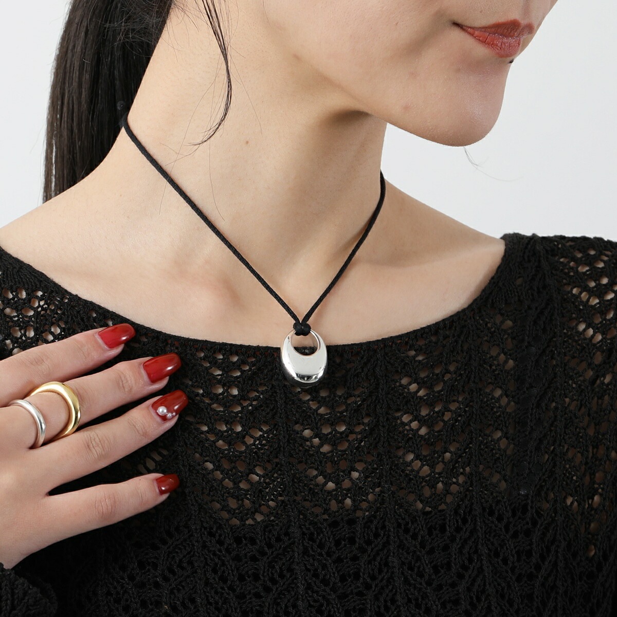 ANNIKA INEZ アニカイネズ ネックレス Sloping Pendant Necklace Sml 634 SML レディース ペンダント アクセサリー silver925 シルバー