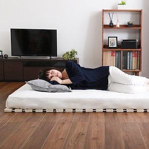 すのこベッド　ロール式　桐仕様 シングル Schlaf-シュラフ-　桐　すのこ　ロール式　すのこベッ