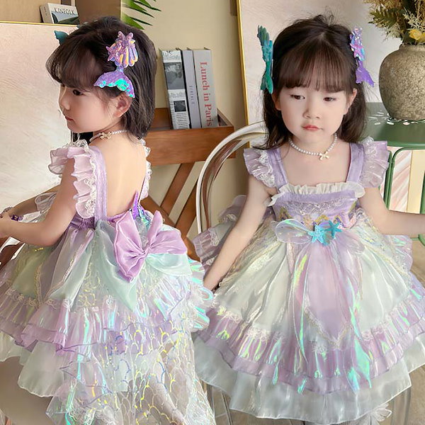 今月の特価 子供ドレス ロリータワンピース キッズ 子ども お姫様ドレス プリンセスドレス キッズ ワンピース ハロウィン コスプレ お姫様 変身 コスチューム 誕生日 仮装 衣装 発表会 ギフト 写