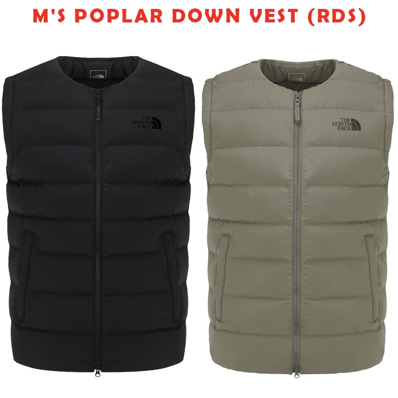 韓国正規品保証 関税負担なしNV1DR54A MS POPLAR DOWN VEST (RDS)S)デイリー 基本 着装 男子 女子 人気 韓国 ファッション 男女共用 アウトドア