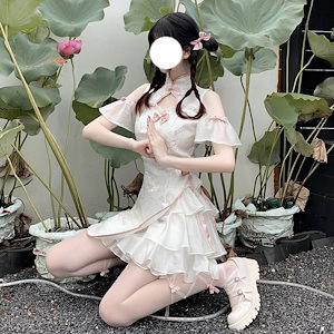 新しい改良されたチョンサン小さなデザインセンス不規則なラインドレスニッチ新しいチャイナドレス