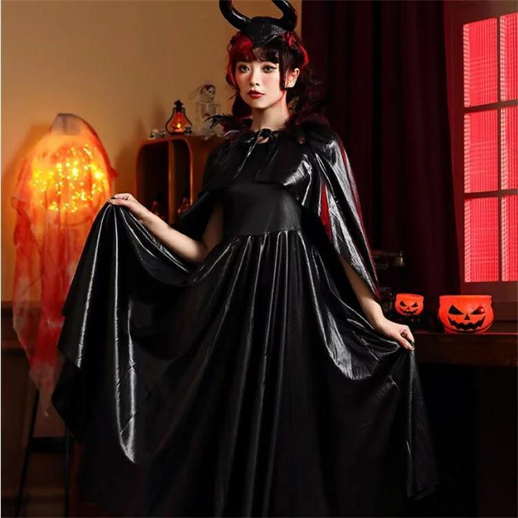 【 最安挑戦】ハロウィン コスプレ 魔女 巫女 悪魔 小悪魔 仮装 レディース ウィッチ ブラック 女性 大人 コスチューム 衣装 セクシー デビル ブラックウィッチ 2022