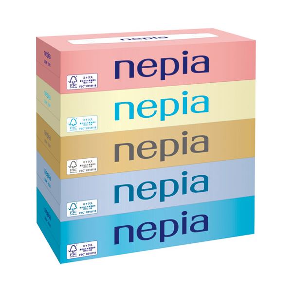 （まとめ）ネピア ティシュ 150組×5箱(×20セット)