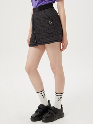 正規品 PEARLY GATES GOLF レディース ロゴ キルティング ジップアップ ミニスカート