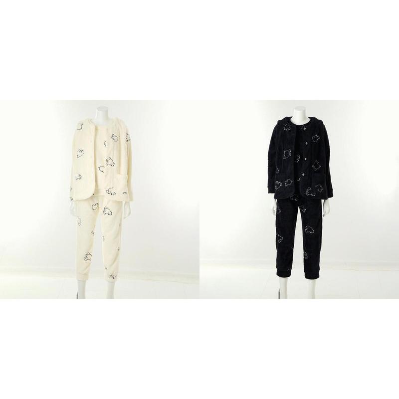 ホッキョクグマ 冬用ベスト 室内着 2点セット VEV4967WVEP396WS2CCSG