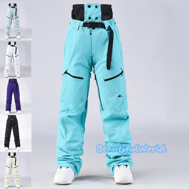 スノーボードウェアスキーパンツスノーパンツメンズレディース男女兼用スキーウェアスノボウェア撥水防風防寒保温雪遊びH60