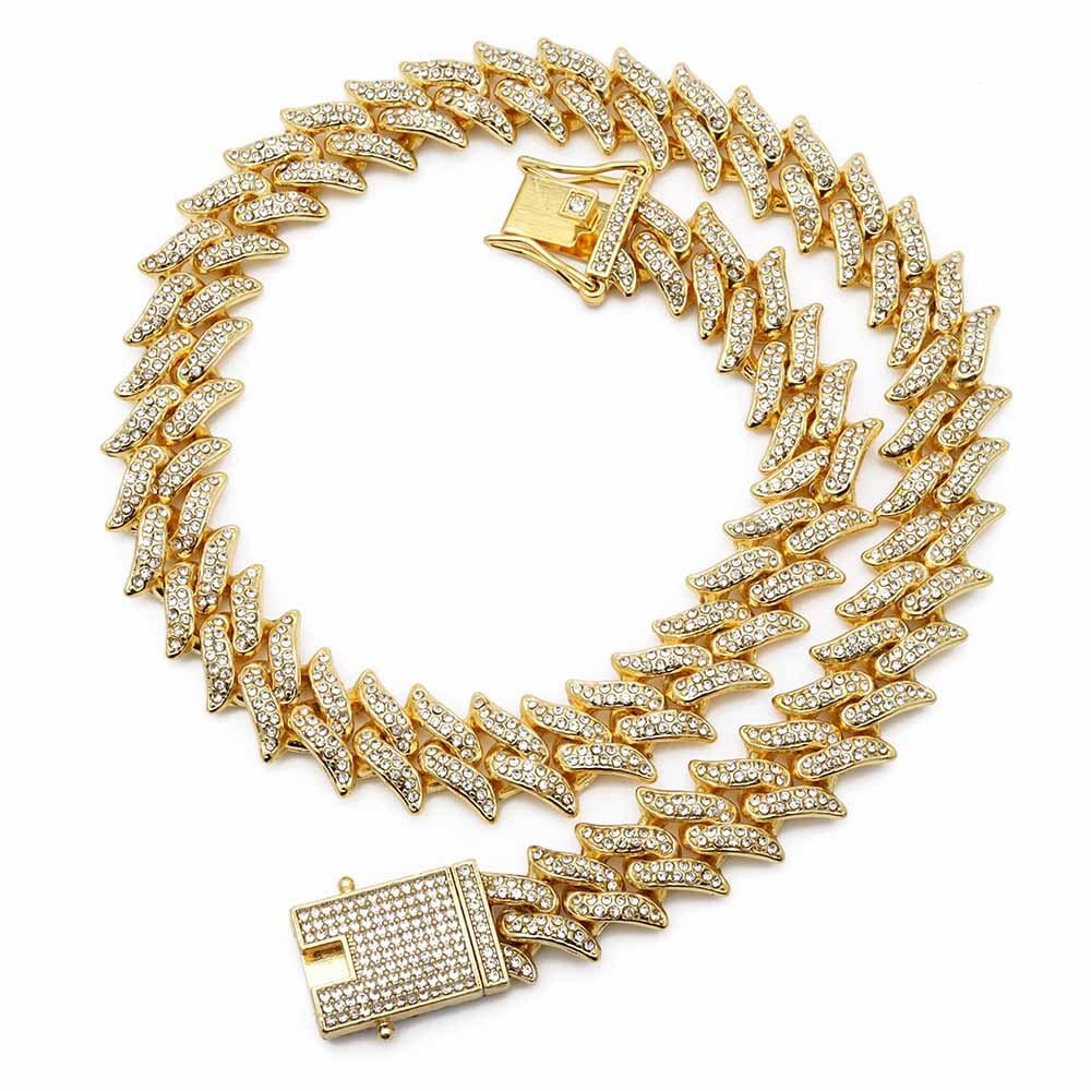 喜平チェーンネックレス パヴェ [n529]