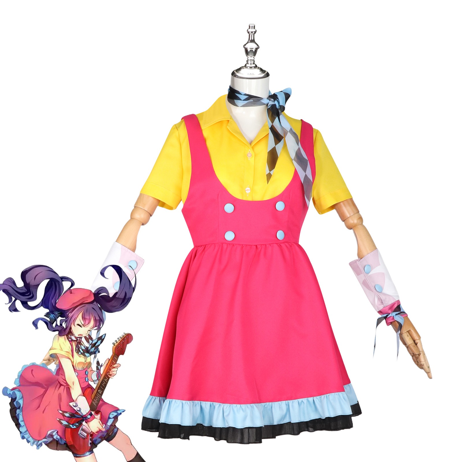 バーチャルシンガーxinhua Cosコスプレステージパフォーマンスパフォーマンス服を歌う服ドレス
