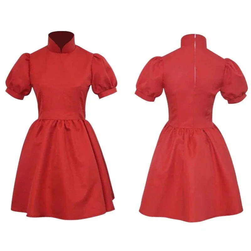 2025年新作入荷コスプレ ハロウィン スーツ 崖の上のポニョ ワンピース ポニョスカートコスプレ衣装仮装子供大人コスチュームステージ 舞台服